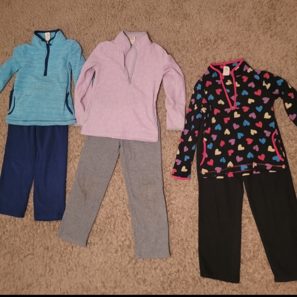 Girls Fleece Set Size 7-8